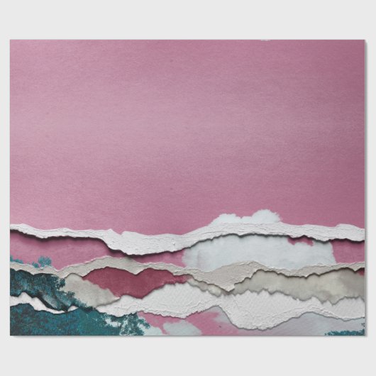 zerrissenes Papier Geschenkpapier (Flach)