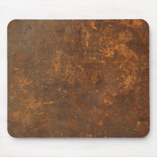 zerrissenes rustikales Leder Mousepad (Vorne)