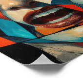 Zerrissenes Schweigen. Porträt eines zerschmettert Poster (Ecke)