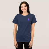 Zerrissenes T-Shirt Tri-Blend Shirt (Vorderseite voll)