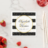 Zerrstreifen | Elegant Wedding Napkin Serviette (Beispiel)