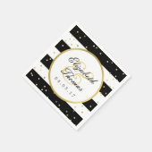 Zerrstreifen | Elegant Wedding Napkin Serviette (Ecke)