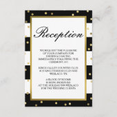 Zerrstreifen | Eleganter Hochzeitsstichtag-Empfang Begleitkarte