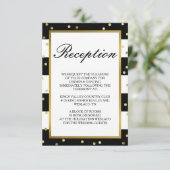 Zerrstreifen | Eleganter Hochzeitsstichtag-Empfang Begleitkarte