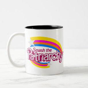 Zerschlagen des Patriarchats Zweifarbige Tasse