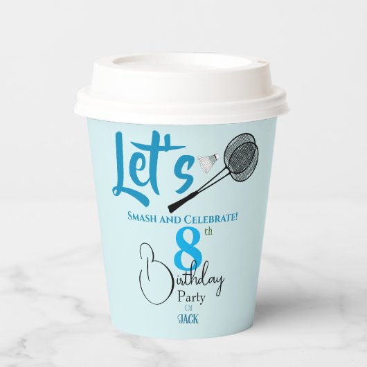 Zerschlagen in Spaß Pappbecher (Vorderseite)