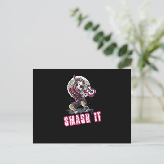 Zerschlagen Postkarte (Stehend Vorderseite)