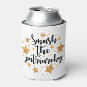 Zerschlagen Sie das Patriarchat! gemütlich Dosenkühler (Kanne Vorderseite)