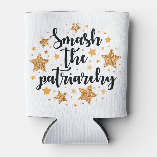 Zerschlagen Sie das Patriarchat! gemütlich Dosenkühler (Vorderseite)