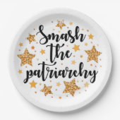 Zerschlagen Sie das Patriarchat! Pappteller (Vorderseite)