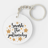 Zerschlagen Sie das Patriarchat! Schlüsselanhänger (Rückseite)