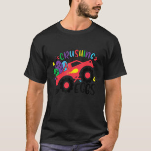 Zerschlagende Eier Monster LKW Kleinkinder Jungen  T-Shirt