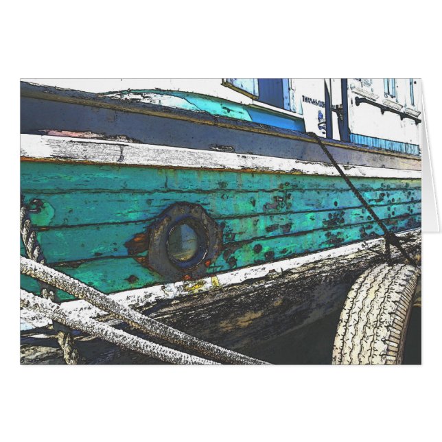 Zerschlagene Bootskarte (Vorderseite (Horizontal))