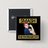Zerschlagt das Patriarchat Button (Vorne & Hinten)