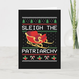 Zerschlagt das Patriarchat II Feiertagskarte