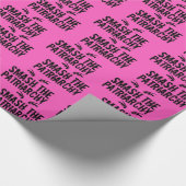 Zerschlagt den Patriarchat Feminist Geschenkpapier (Ecke)