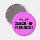 Zerschlagt den Patriarchat Feminist Magnet (Vorderseite/Rückseite)