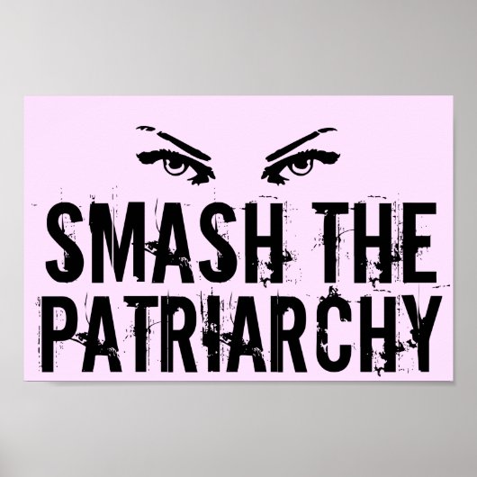 Zerschlagt den Patriarchat Feminist Poster (Vorne)