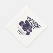 Zerschlagung der Krise - Moderner Lila Monster-Lkw Serviette (Ecke)