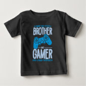 Zerschlagung von zwei Titeln Bruder und Gamer Baby T-shirt (Vorderseite)