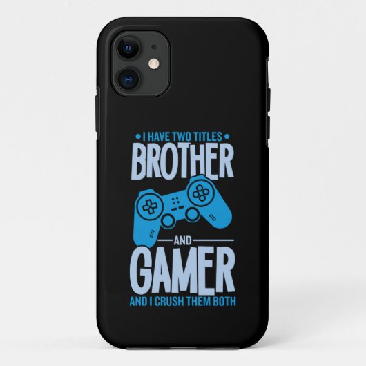 Zerschlagung von zwei Titeln Bruder und Gamer Case-Mate iPhone Hülle (Rückseite)