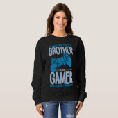 Zerschlagung von zwei Titeln Bruder und Gamer Sweatshirt (Vorne ganz)