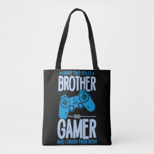 Zerschlagung von zwei Titeln Bruder und Gamer Tasche