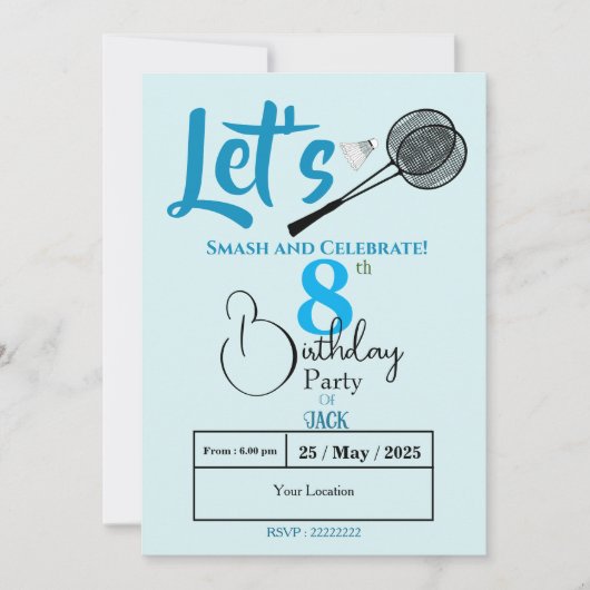 Zerschlucken Sie in Spaß! Einladung (Vorderseite)