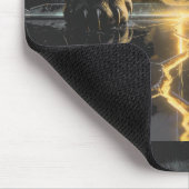 Zerschmetterter Blitzwolf Mystisch Dunkle Fantasy Mousepad (Ecke)