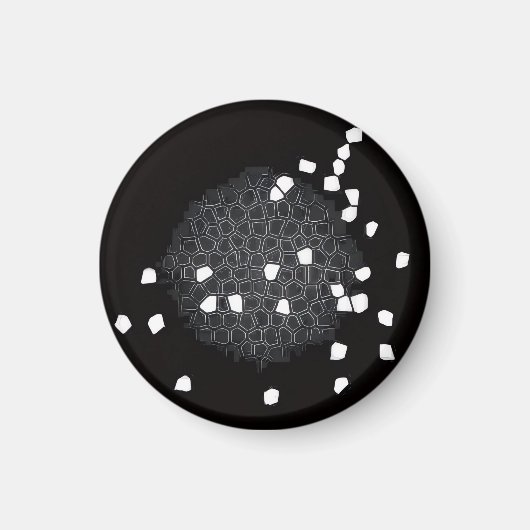 Zerschmettertes Puzzle-Muster Küchenmagnet Magnet (Vorne)