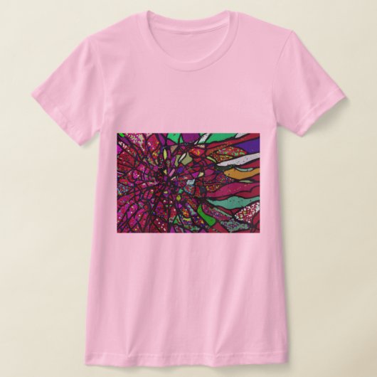 Zersplitterte Blume T-Shirt (Ablage )
