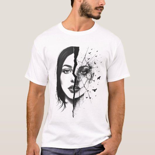Zersplitterte Echos T-Shirt (Vorderseite)