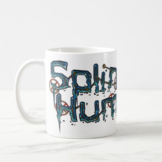 Zersplitterte Menschlichkeits-Logo-Tasse Kaffeetasse (Links)