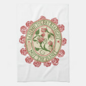 Zerstöre das Patriarchat, nicht den Planeten Femin Geschirrtuch (Vertikal)