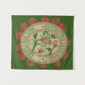 Zerstöre das Patriarchat, nicht den Planeten Femin Wandteppich (Vorderseite (Horizontal))