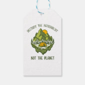 Zerstöre das Patriarchat nicht den Planeten Geschenkanhänger (Rückseite)