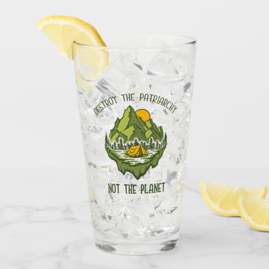 Zerstöre das Patriarchat nicht den Planeten Glas (Vorderseite Ice)