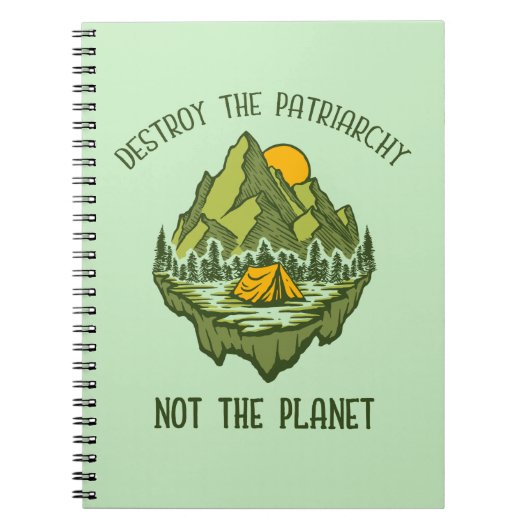 Zerstöre das Patriarchat nicht den Planeten Notizblock (Vorderseite)