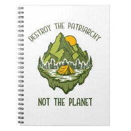 Zerstöre das Patriarchat nicht den Planeten Notizblock