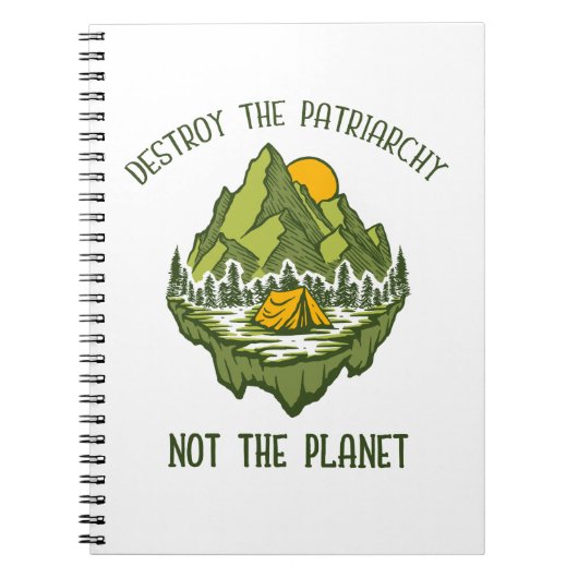 Zerstöre das Patriarchat nicht den Planeten Notizblock (Vorderseite)