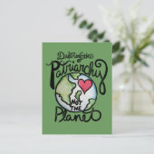 Zerstöre das Patriarchat, nicht den Planeten Postkarte (Stehend Vorderseite)