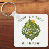 Zerstöre das Patriarchat nicht den Planeten Schlüsselanhänger (Vorderseite)