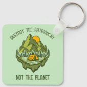 Zerstöre das Patriarchat nicht den Planeten Schlüsselanhänger (Rückseite)