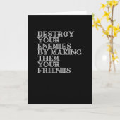 Zerstöre deine Feinde, indem du sie zu deinen Freu Karte (Gelbe Blume)