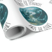 Zerstöre den Patriarchat-Feministen Geschenkpapier (Rolleneckpunkt)