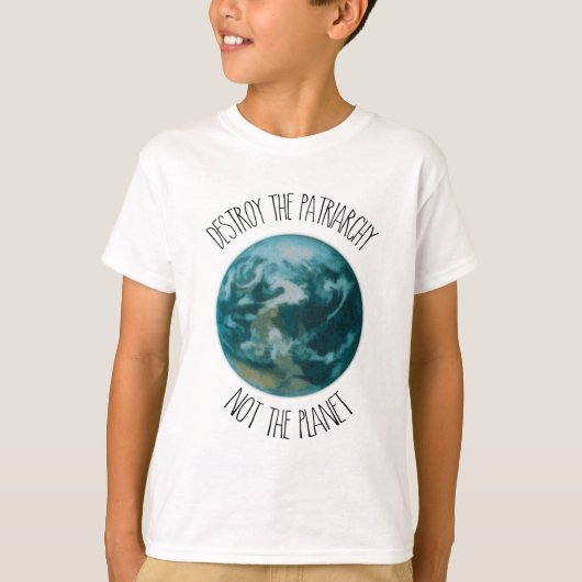 Zerstöre den Patriarchat-Feministen T-Shirt (Vorderseite)