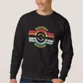 Zerstöre die Langeweile eines Elektro-Rollschuhpla Sweatshirt (Vorderseite)