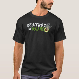 Zerstöre Die Veganer Avocado Für Männer Frauen Kin T-Shirt