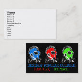 Zerstöre die Visitenkarte der öffentlichen Kultur (Vorne/Hinten)