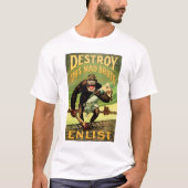 Zerstöre diese Brute-Enlist-Propaganda des Weltkri T-Shirt (Vorderseite)